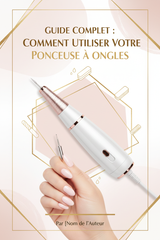cree moi la page de couverture d'un ebook qui parle de comment utiliser ca ponceuse