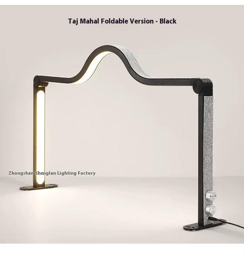 Super Bright Half-Moon UV Lamp Foldable Plastic Table Lamp for Manicure Work Beauty Lamp for Live Broadcasts