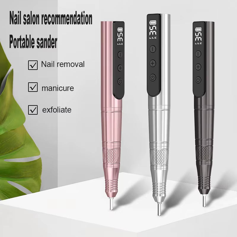 Powerful 35000RPM Mini Display Electric Nail Drill New Arrival Professional Salon Manicure E-File Made of Durable Plastic