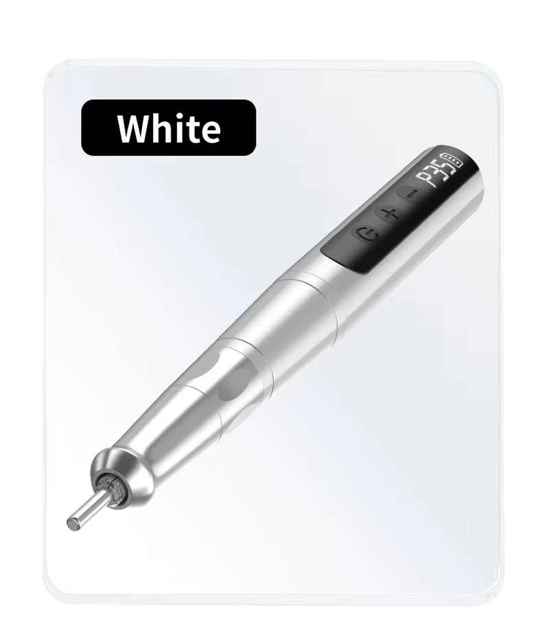 Portable Mini Manicure Machine Pen Professional 35000RPM Electric Nail Drill with Cordless 35000RPM Professional Nail File Kit