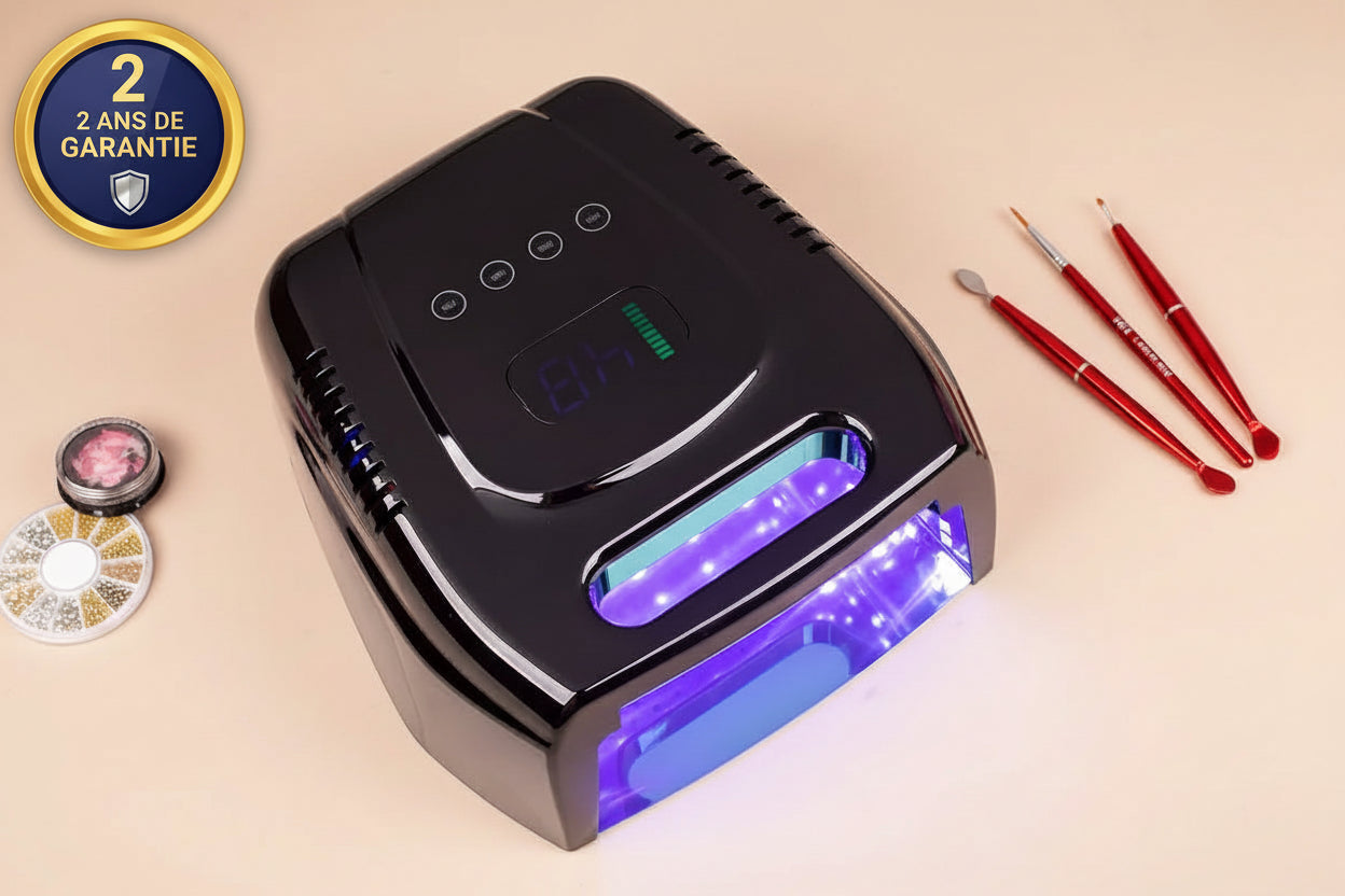 High Quality 96W Cordless UV LED Nail Dryer Rechargeable UV Lamp with Fast Curing White Pink for Private Nail Salon Use