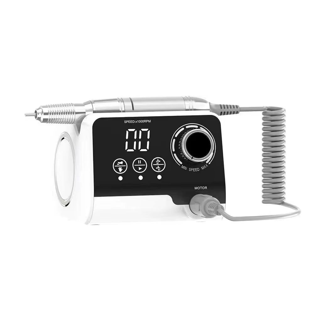 Portable High-Power 35000RPM Salon Nail Drill Machine with Nail File Plastic Desktop Display