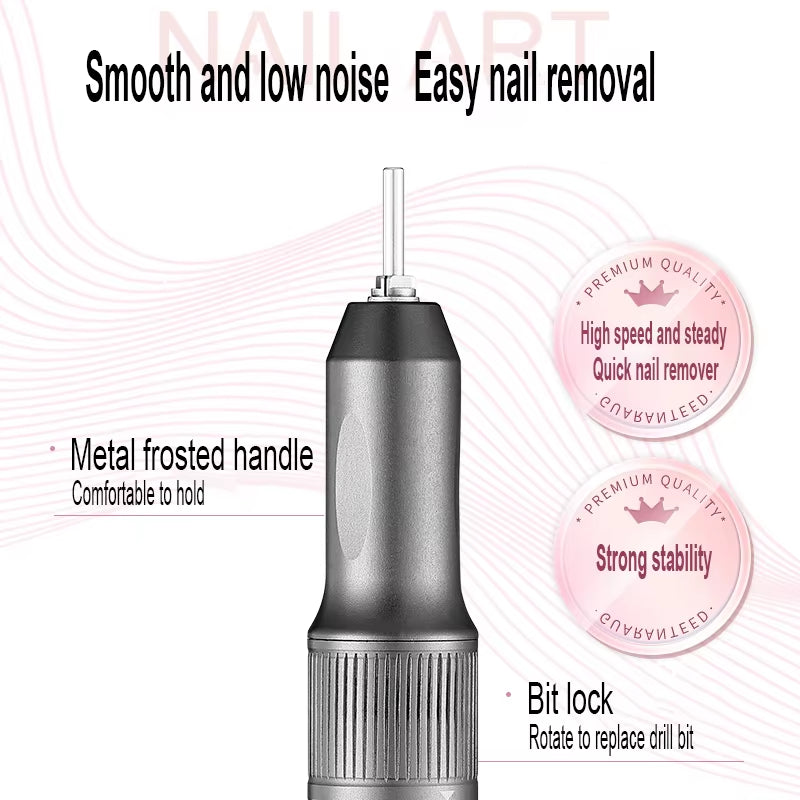 2024 NEW 2-In-1 Portable Mini Remove Nail Drill 35000 Rpm Polish Acrylic Nail Electric Nail Drill Pen Uv Lamp