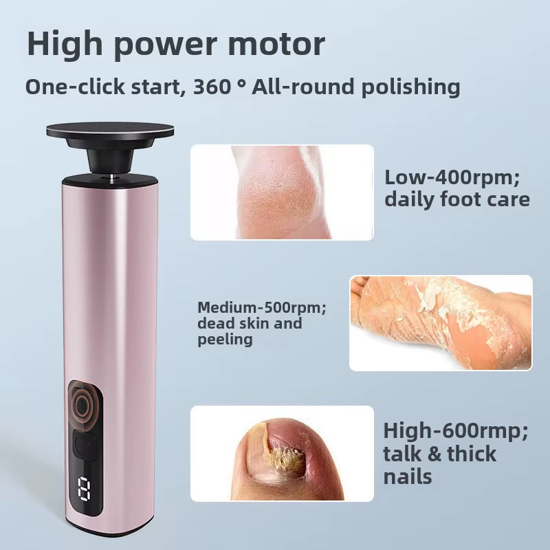 2 in 1 Rechargeable Electric Callus Remover & Nail Drill Set Stainless Steel Foot Care Tool Source Factory Wholesale Beauty Tool