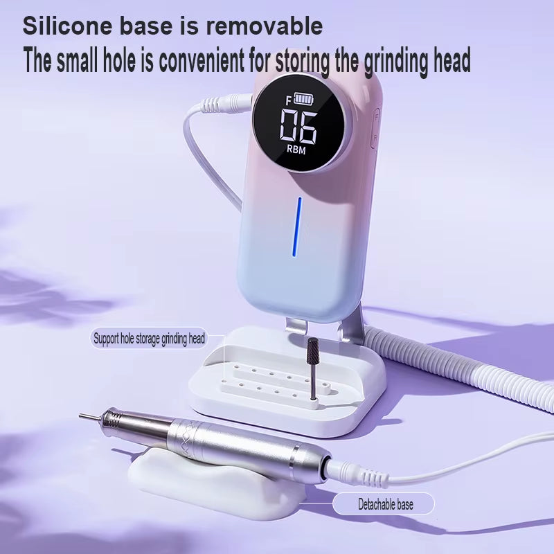 High Quality Cordless Electric Nail Drill Grinder Wholesale Portable Manicure Equipment