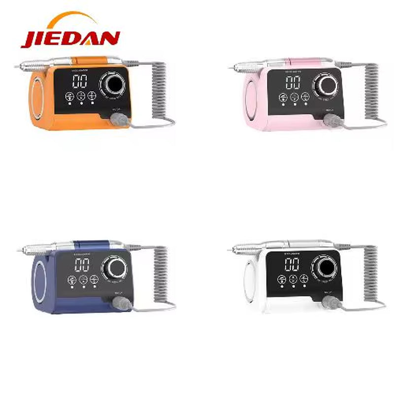 Portable High-Power 35000RPM Salon Nail Drill Machine with Nail File Plastic Desktop Display