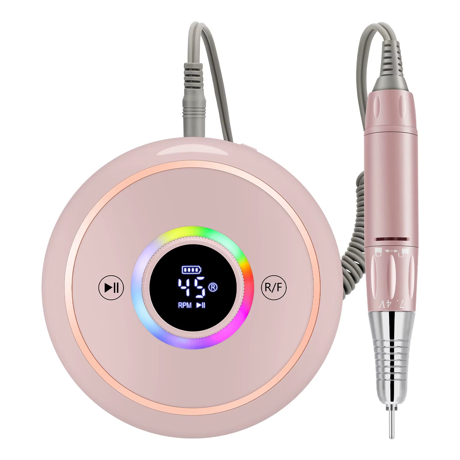 Professional 45000Rpm Rechargeable Electric Nail Drill 36W Nail Sander Machine New Arrival for Salon Use Made of Durable Plastic