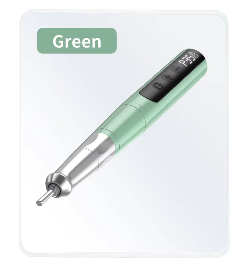 Portable Mini Manicure Machine Pen Professional 35000RPM Electric Nail Drill with Cordless 35000RPM Professional Nail File Kit