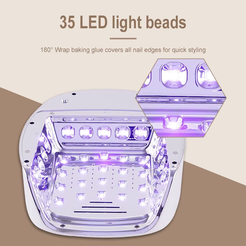 Rechargeable Battery Uv Led Nails Lamp 108W Portable Manicure Nail Lamp Gel Dryer Light Cordless Led Nails Lamp Gel Dryer