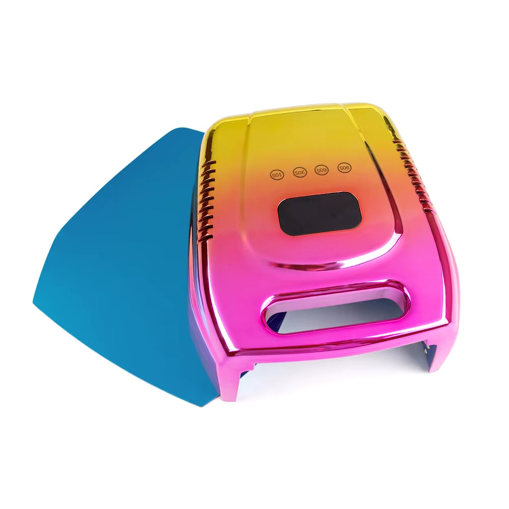 High Quality 96W Cordless UV LED Nail Dryer Rechargeable UV Lamp with Fast Curing White Pink for Private Nail Salon Use