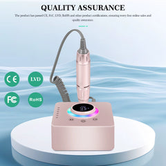 Customizable Logo Rechargeable 45000RPM Electric E-File Nail Drill Machine Plastic Manicure Compatible Nail Drill with Logo