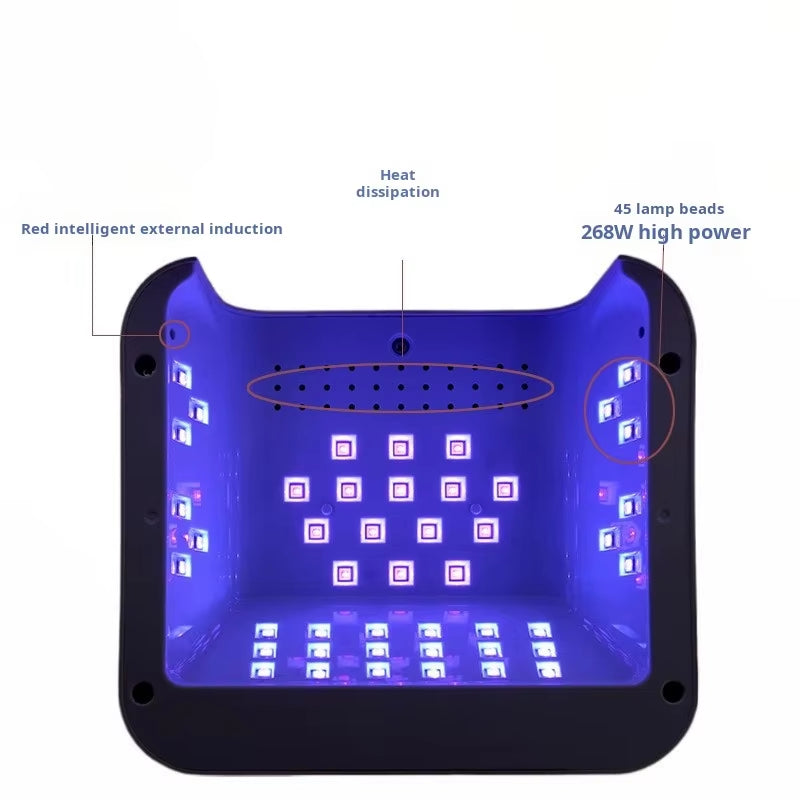 Professional UV LED Nail Dryer SUN L5 Salon Tool with High Power 268W Diamond Lamp Electric Fast Curing