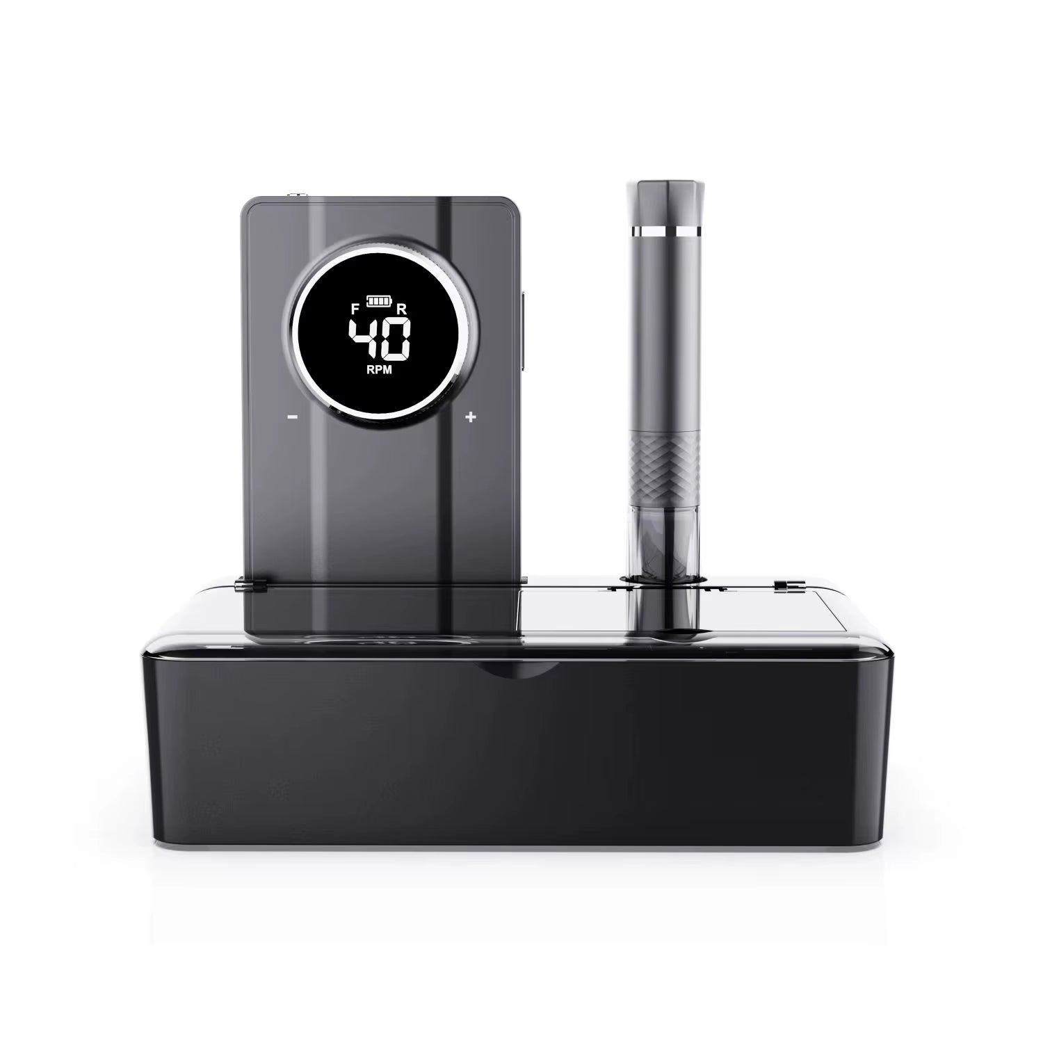 Professional 40000 RPM Rechargeable Electric Nail Drill Machine with Plastic Body for Pedicure Manicure Nail File Polishing Pen