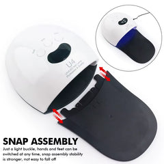 Latest Home & Salon UV LED Nail Dryer Plastic Pedicure UV Lamp for Gel Curing Polish Pedicure UV Lamp