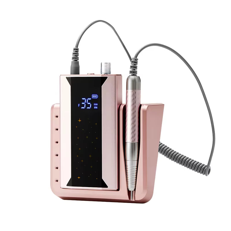 Portable Rechargeable 40000RPM Nail Drill Set Brushless Motor with E-File Steel and Metal Profesional Nail Drill Machine