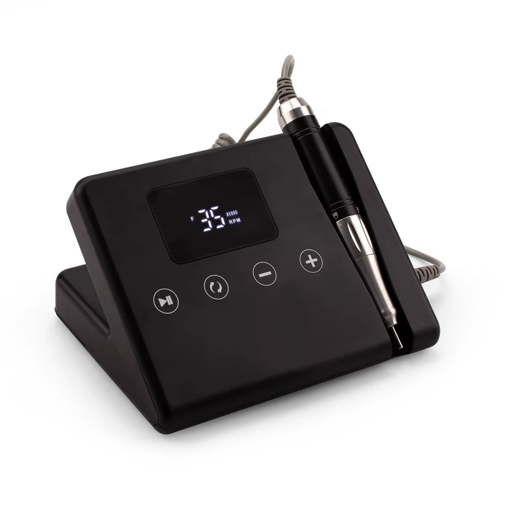 Professional Portable & Desktop 35000Rpm Coreless Nail Drill Machine E-File Plastic Plug-In for Professional Use