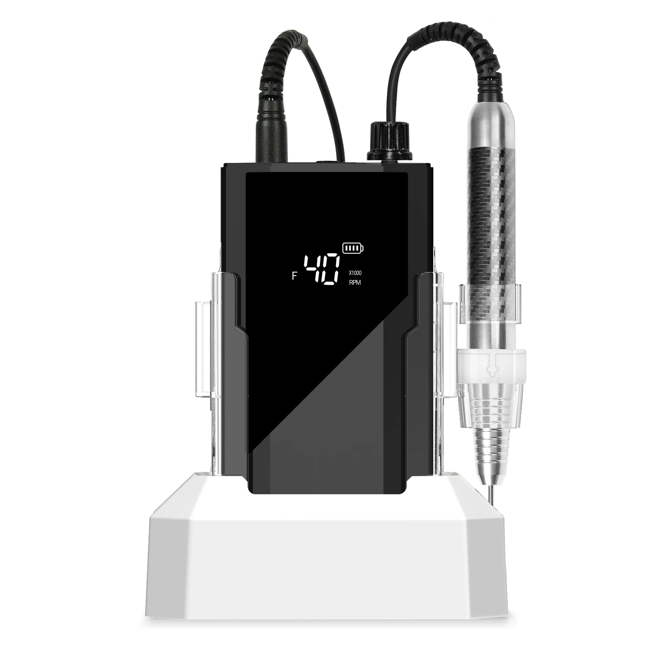 Portable Rechargeable 40000RPM Nail Drill Set Brushless Motor with E-File Steel and Metal Profesional Nail Drill Machine