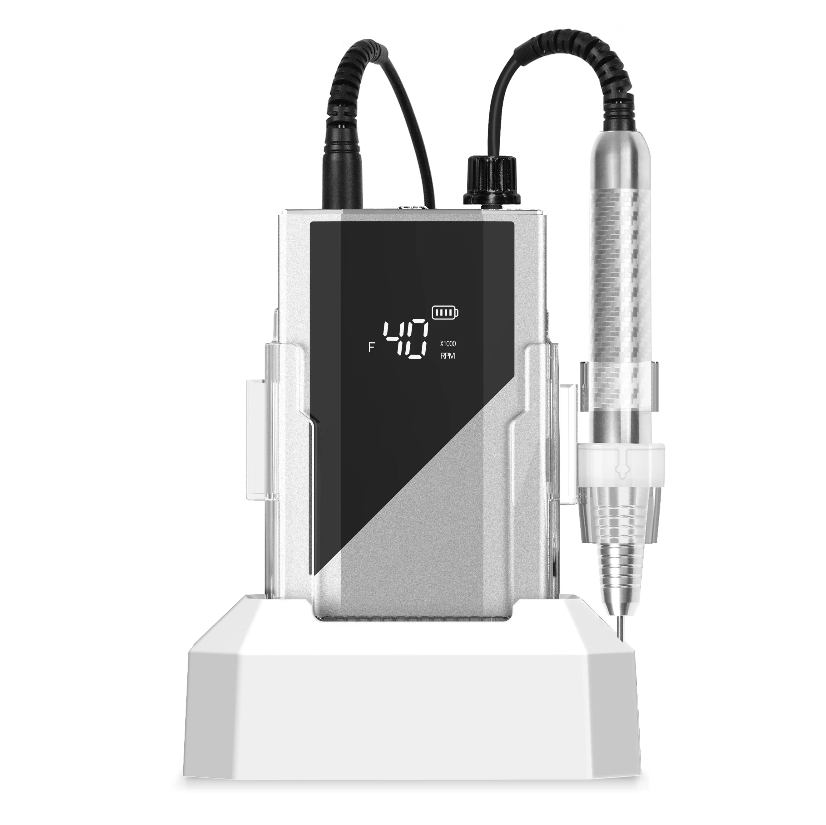 Portable Rechargeable 40000RPM Nail Drill Set Brushless Motor with E-File Steel and Metal Profesional Nail Drill Machine