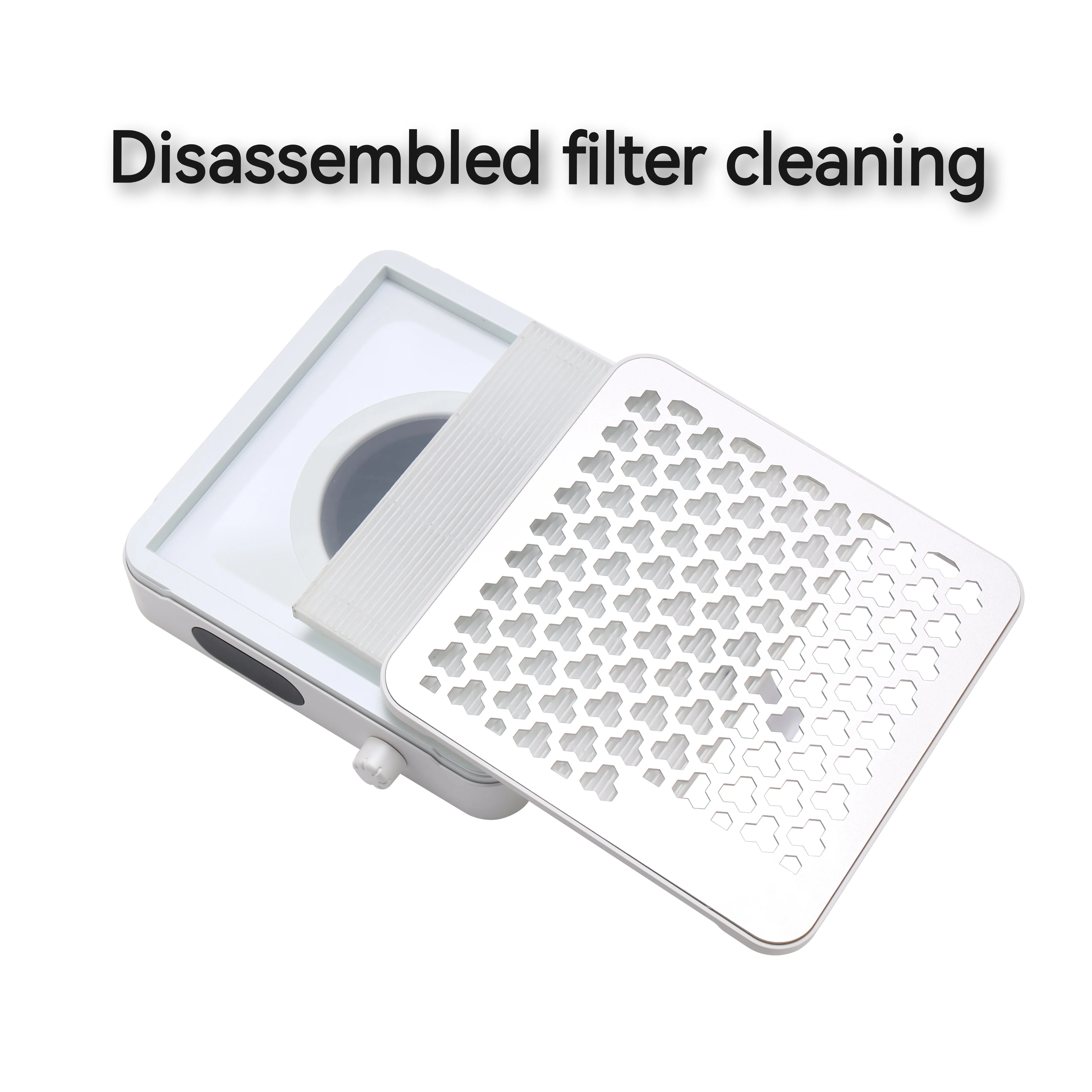 Professional Brushless 48W Wireless Vacuum Clear Desk Nail Dust Collector Machine 4000RPM Nail Dust Collector Fan Vacuum