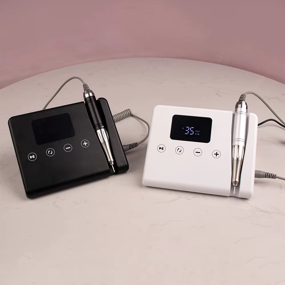 Professional Portable & Desktop 35000Rpm Coreless Nail Drill Machine E-File Plastic Plug-In for Professional Use