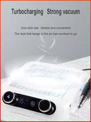 Nail Salon LCD Display Nail Dust Collector Vacuum Cleaner Cordless Machine Suction