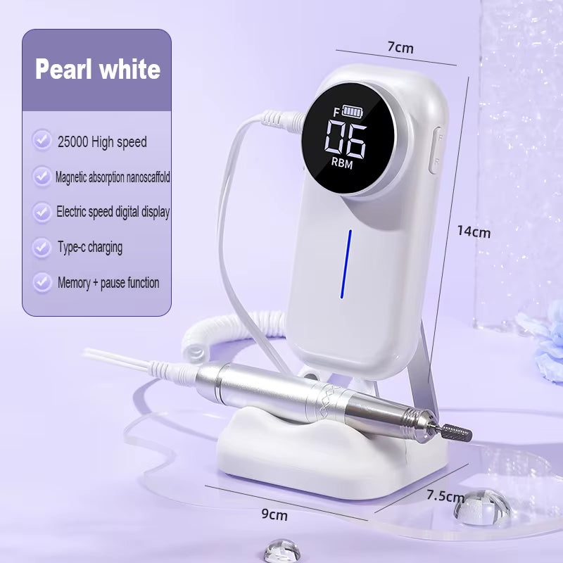 High Quality Cordless Electric Nail Drill Grinder Wholesale Portable Manicure Equipment