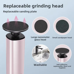 2 in 1 Rechargeable Electric Callus Remover & Nail Drill Set Stainless Steel Foot Care Tool Source Factory Wholesale Beauty Tool