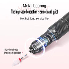 2024 NEW 2-In-1 Portable Mini Remove Nail Drill 35000 Rpm Polish Acrylic Nail Electric Nail Drill Pen Uv Lamp
