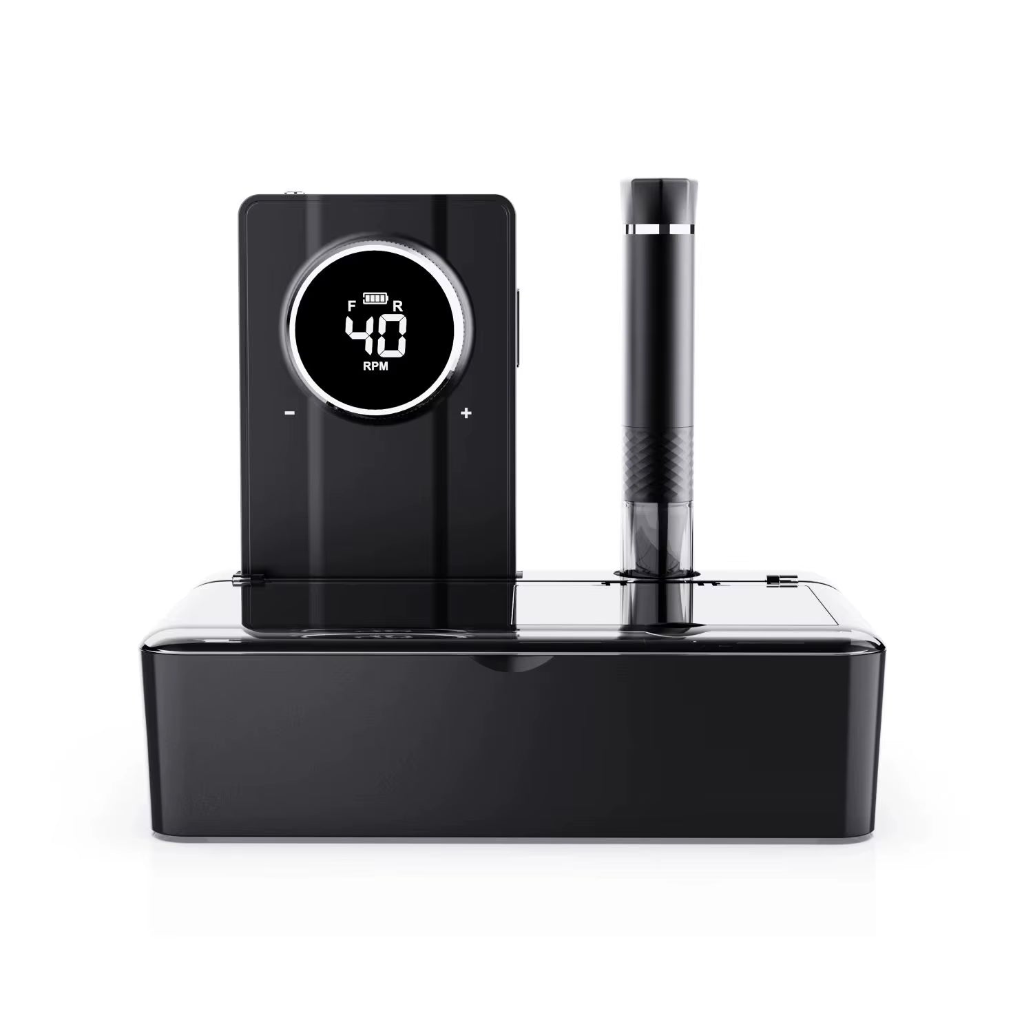 Professional 40000 RPM Rechargeable Electric Nail Drill Machine with Plastic Body for Pedicure Manicure Nail File Polishing Pen