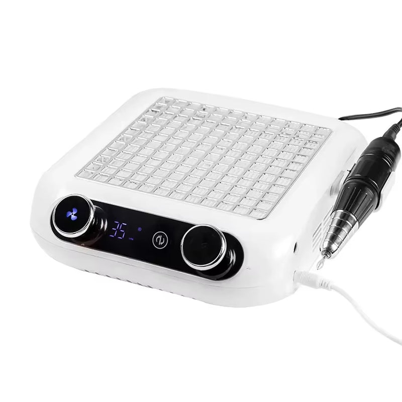 Nail Salon LCD Display Nail Dust Collector Vacuum Cleaner Cordless Machine Suction