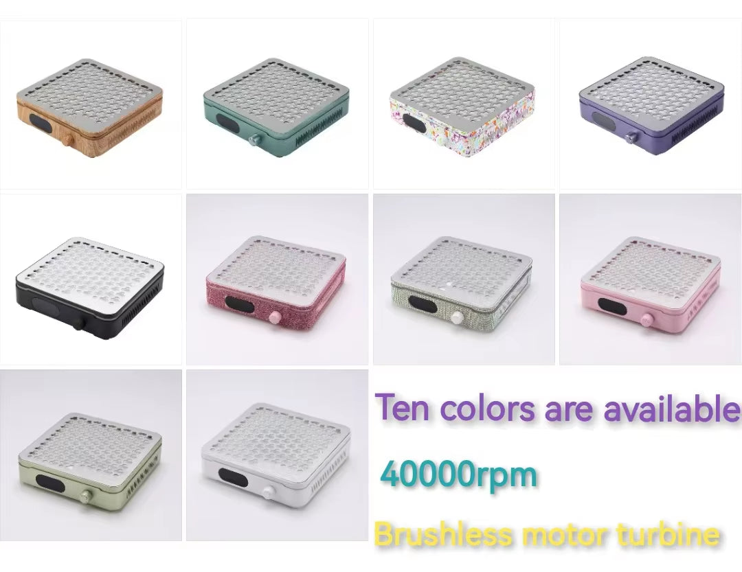 Professional Brushless 48W Wireless Vacuum Clear Desk Nail Dust Collector Machine 4000RPM Nail Dust Collector Fan Vacuum