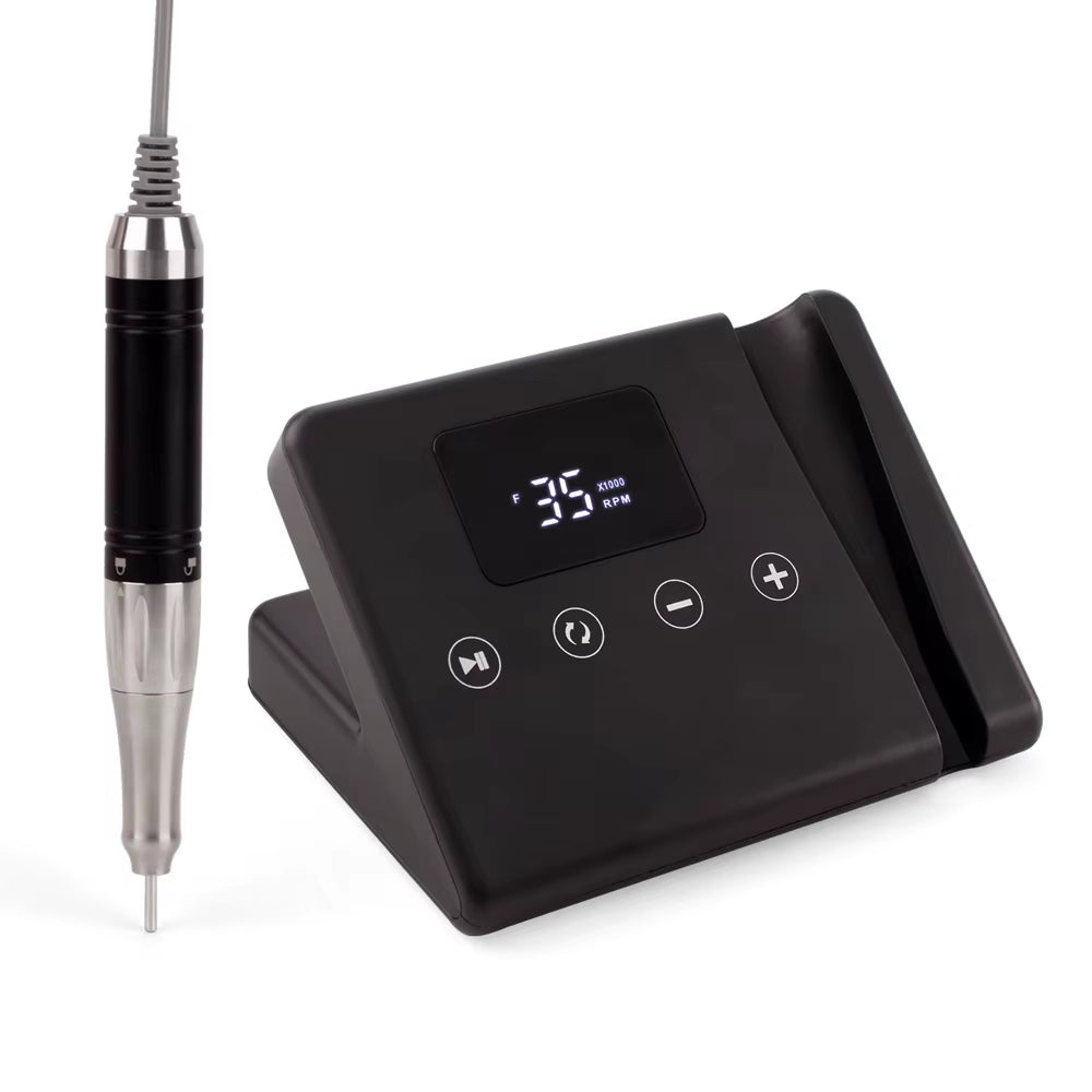 Professional Portable & Desktop 35000Rpm Coreless Nail Drill Machine E-File Plastic Plug-In for Professional Use