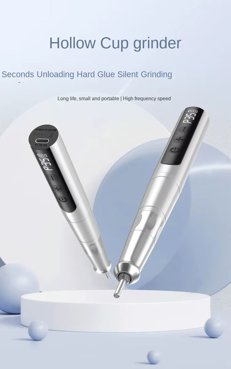 Portable Mini Manicure Machine Pen Professional 35000RPM Electric Nail Drill with Cordless 35000RPM Professional Nail File Kit