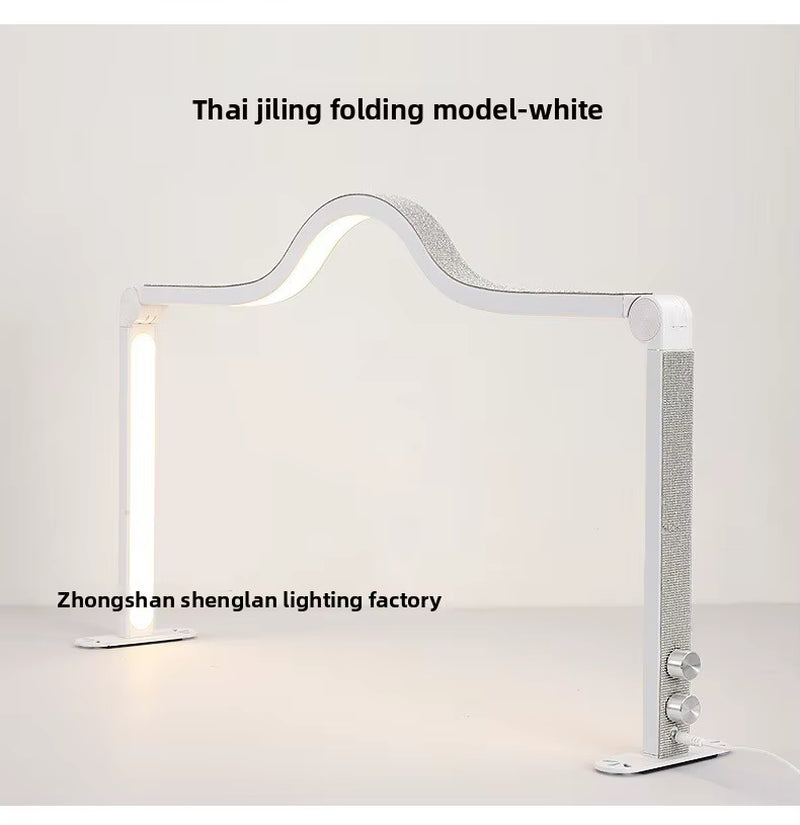 Super Bright Half-Moon UV Lamp Foldable Plastic Table Lamp for Manicure Work Beauty Lamp for Live Broadcasts