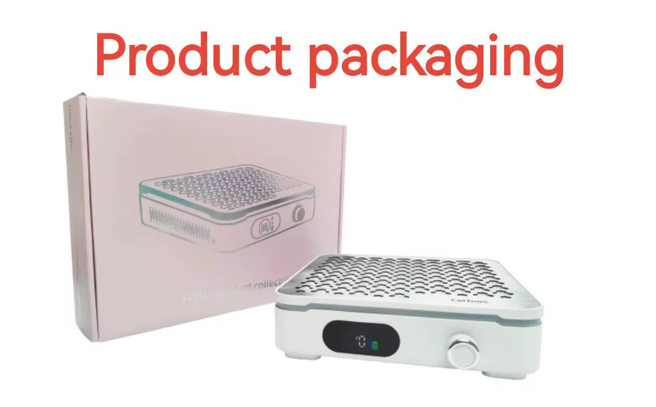 Professional Brushless 48W Wireless Vacuum Clear Desk Nail Dust Collector Machine 4000RPM Nail Dust Collector Fan Vacuum